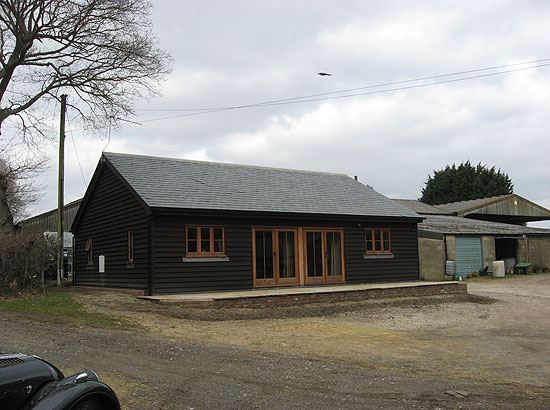 Architect conversion in Staplecross Sussex after front