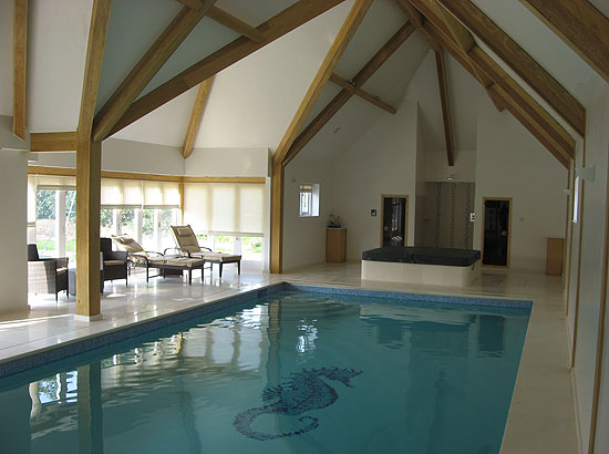 Architect for converted stables in Horsham, Sussex, swimming pool